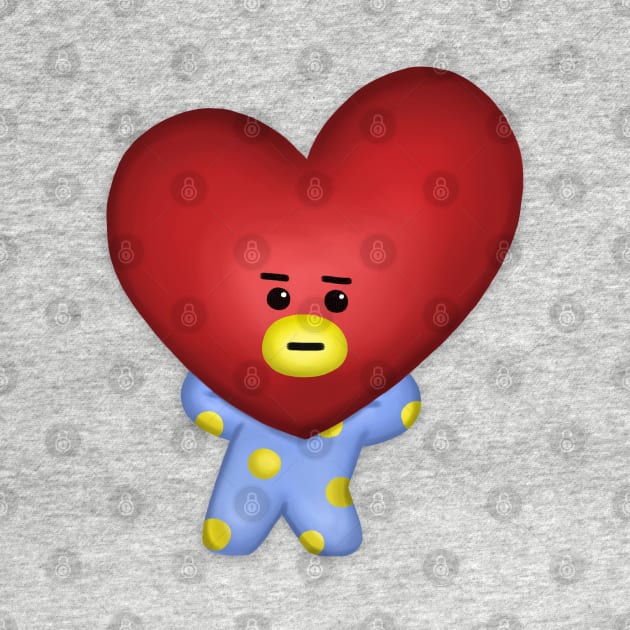 BT21 BTS KPOP CUTE TATA V TAEHYUNG by moonquarius